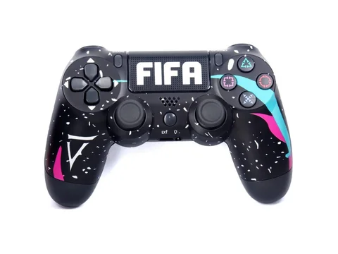 Бездротовий геймпад для PS4 з тачпадом, дизайн Fifa, чорний