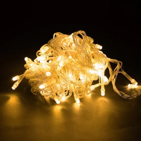 Гірлянда-нитка RD-7140 100 LED 9 м, теплий білий, білий провід