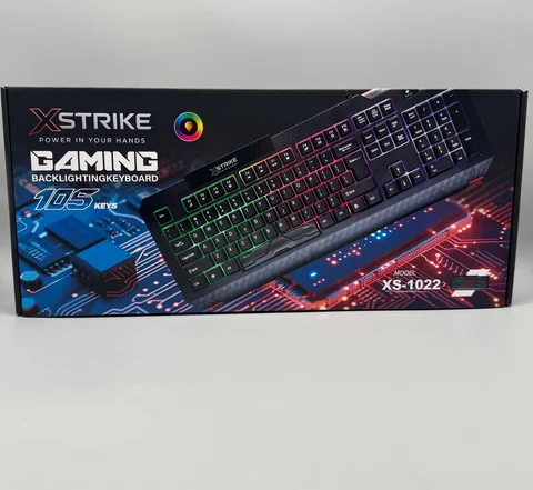 Клавіатура XSTRIKE XS-1022 мембранна дротова USB, 105 клавіш, RGB