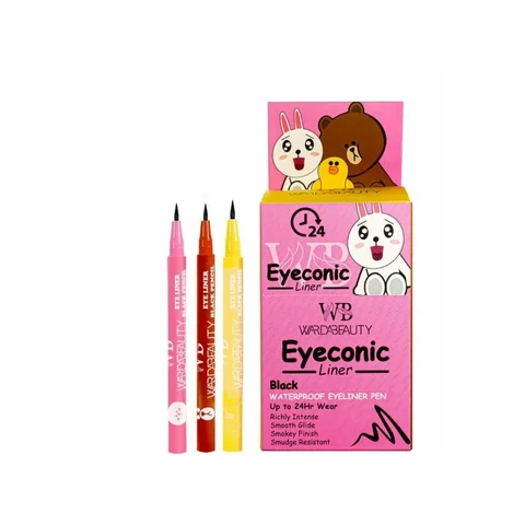 Підводка для очей водостійка Warda Beauty Eyeconic Liner, чорна