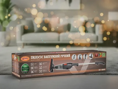 Ручний вакуумний пилосос BITEK BT-1800 4200 Вт з HEPA-фільтром, 0,5 л