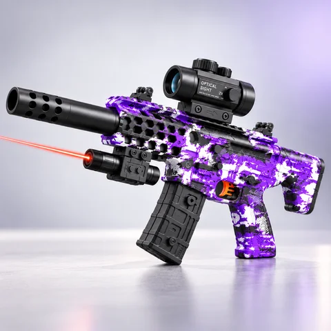 Іграшковий автомат SY-0288/MCX на гелевих кульках, фіолетовий камуфляж