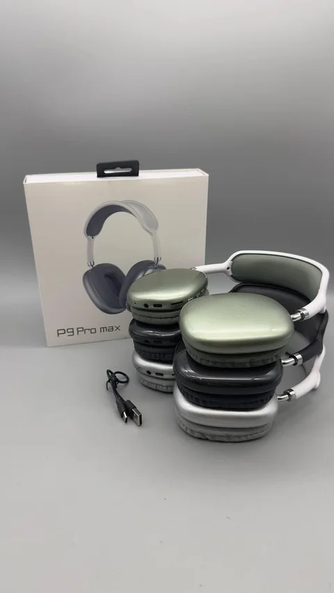 Бездротові складні навушники P9 Pro Max Bluetooth 5.0 (срібний, зелений, чорний)