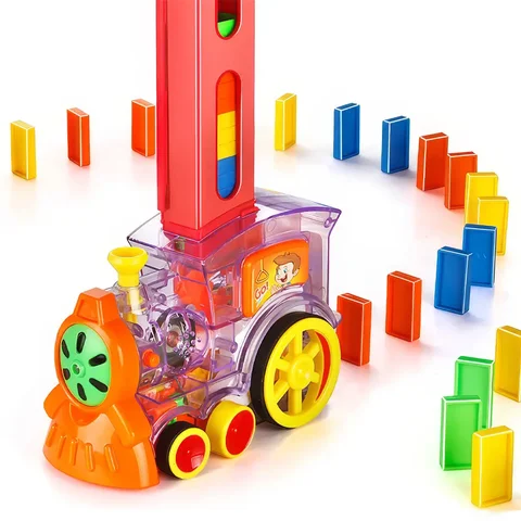 Розвиваюча іграшка Поїзд-доміно Domino Train 955-1A, фіолетовий