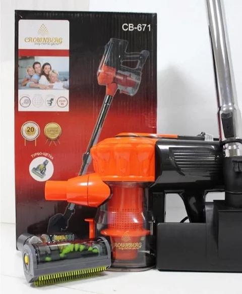 Ручний пилосос Crownberg CB-671 2400 Вт з контейнером 3 л, помаранчевий