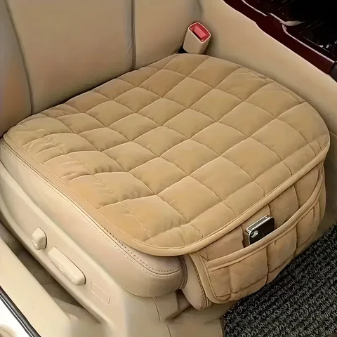 Універсальна подушка-килимок для сидіння авто XL-1702, бежева