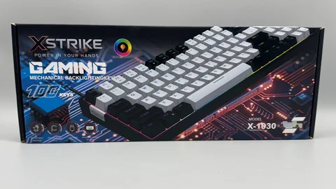 Механічна клавіатура XSTRIKE XS-1030 USB, 100 клавіш, RGB, чорна