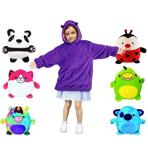 Дитяча толстовка-трансформер з плюшевою іграшкою Huggle Pets Hoodie