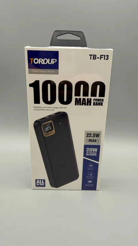 Повербанк TOROUP TB-F13 10000 мА·год 22,5 Вт, PD 20 Вт, білий