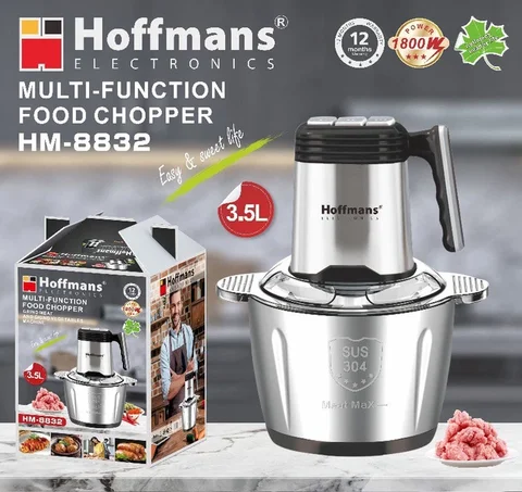 Подрібнювач металевий Hoffmans HM-8832 3,5 л 1800 Вт