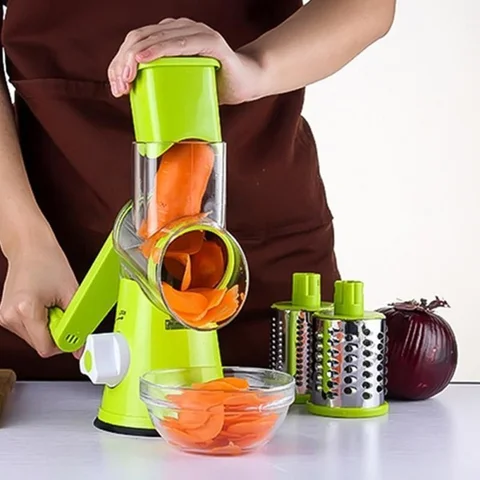 Ручна овочерізка-мультислайсер Kitchen Master із трьома насадками