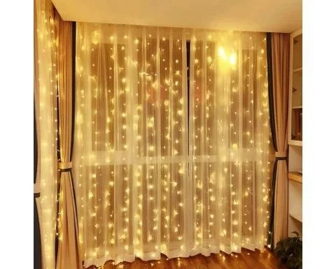 Світлодіодна гірлянда-штора 160 LED, 2 × 2 м, теплий білий