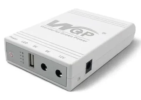 Міні-ДБЖ WGP WGP103-5912 для роутера 5/9/12 В, 8800 мА·год