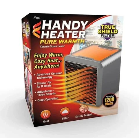 Портативний електрообігрівач Handy Heater Pure Warmth 1500 Вт, настільний