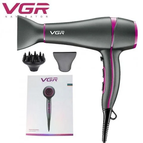 Професійний фен VGR V-402 2200 Вт з дифузором та іонізацією
