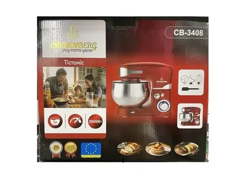 Тістомісильна машина Crownberg CB-3408 2600 Вт, чаша 5 л, червона