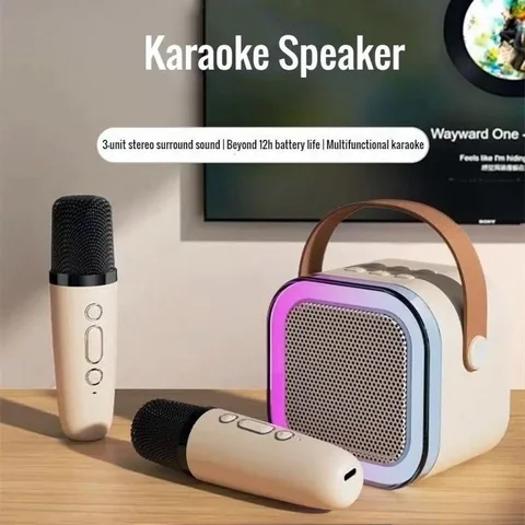 Дитяче караоке K12 з Bluetooth-колонкою та двома бездротовими мікрофонами