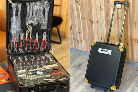 Набір інструментів WMC TOOLS 408 предметів з тріскачкою у валізі