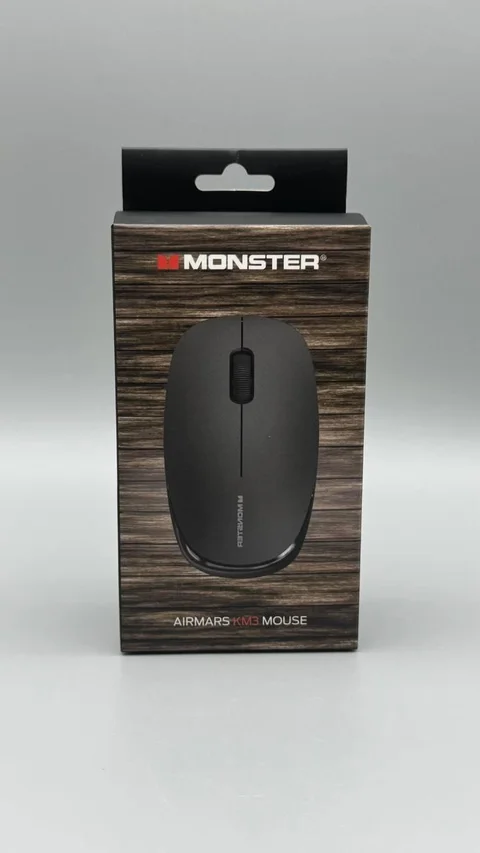 Миша бездротова MONSTER KM3 2,4 ГГц, 800–1600 DPI, чорна