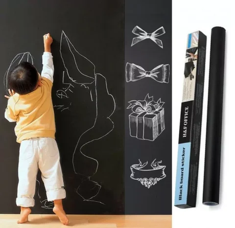 Самоклейна плівка-дошка для малювання крейдою Black Board Sticker 45 × 200 см