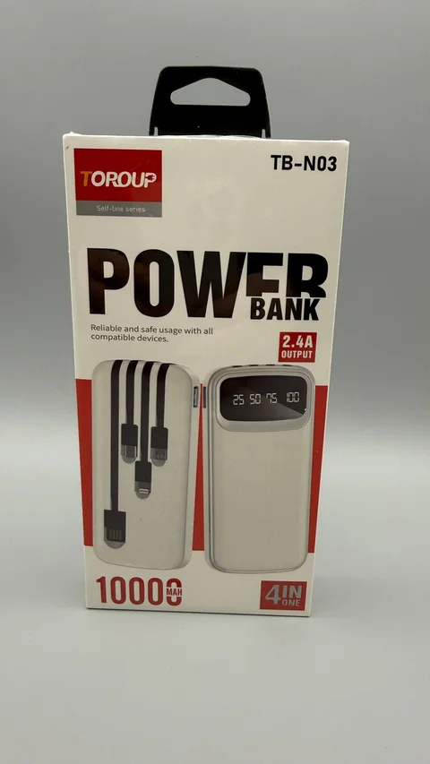 Повербанк TOROUP TB-N03 10000 мА·год 2,4 А, система 4 в 1