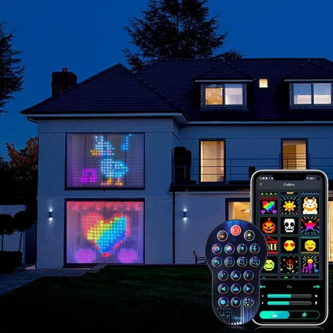 Розумна гірлянда-штора LED 3 × 2 м SFK-08 з Bluetooth і пультом