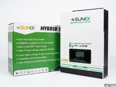 Гібридний інвертор SUNEX SUX-PRO 3.2K 3,2 кВт 24 В з MPPT-контролером 80 А