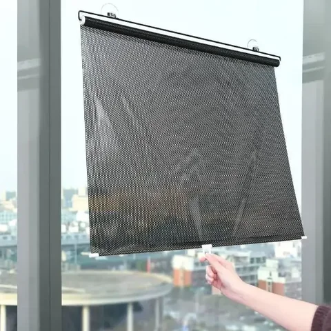 Шторка рулонна сонцезахисна на присосках для авто, спальні та кухні 40 × 125 см