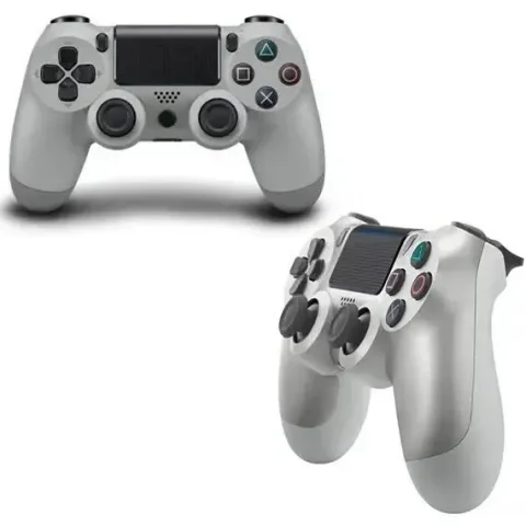 Бездротовий геймпад для PS4 з тачпадом, сріблястий