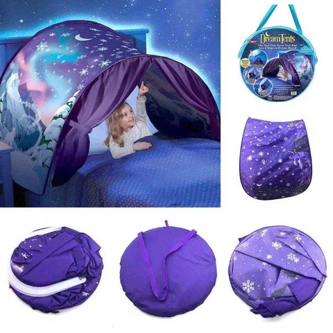 Дитячий намет-тент для сну на ліжко Dream Tents CDT-26, фіолетовий