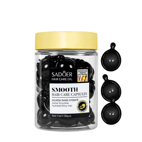 Відновлювальні капсули для волосся Sadoer Argan Oil Hazelnut з олією аргани та ліщини