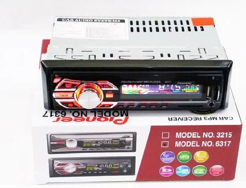 Автомагнітола 1 DIN MP3-6317 RGB з USB, FM-тюнером і пультом