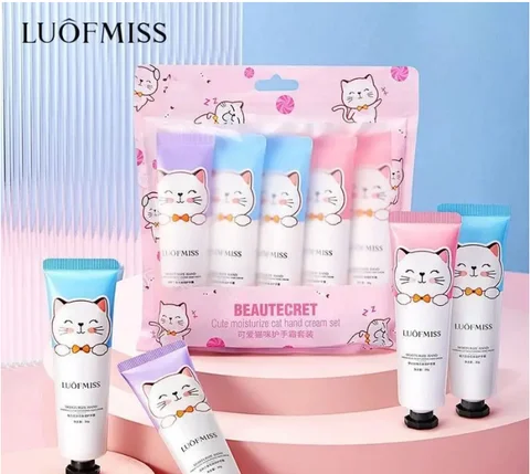 Набір кремів для рук Luofmiss «Котик» 5 в 1