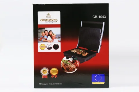 Гриль електричний контактний Crownberg CB-1043 2000 Вт
