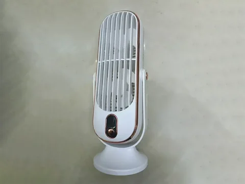 Подвійний настільний акумуляторний вентилятор FAN-012 з дисплеєм