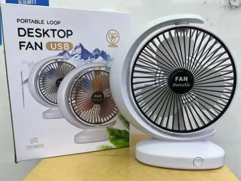 Портативний настільний вентилятор A2 з акумулятором 1200 мА·год