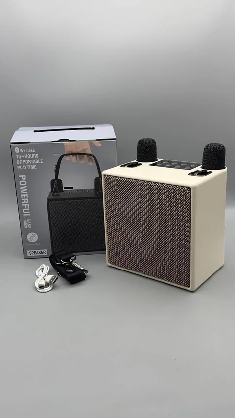 Портативна Bluetooth-колонка M83 з двома мікрофонами для караоке