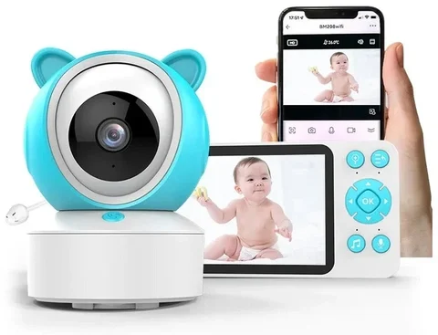 Відеоняня Wi-Fi Baby Monitor C8 з 5-дюймовим екраном і нічним баченням