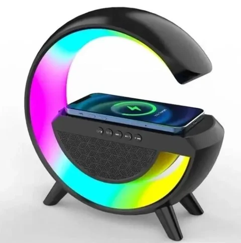 Настільна лампа G-Smart Light Sound Machine з бездротовою зарядкою 15 Вт, чорна