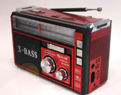 Радіоприймач GOLON RX-382 з MP3, USB/SD-плеєром, акумулятором і ліхтариком