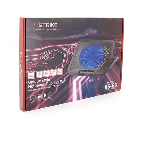 Підставка для ноутбука з вентилятором XSTRIKE XS-66, до 17 дюймів