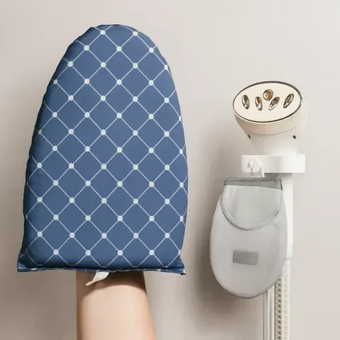 Рукавичка-подушка для відпарювання одягу, 25 × 15 см, синя