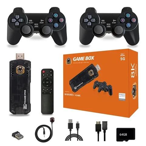 Ігрова приставка Game Box X8 M98 Smart TV Stick з двома джойстиками
