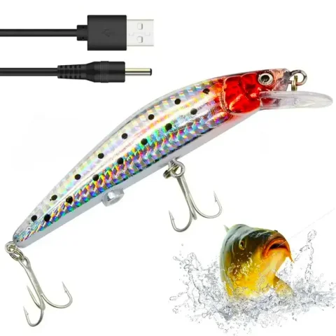 Електронна приманка Twitching Lure з підсвічуванням і USB-зарядкою