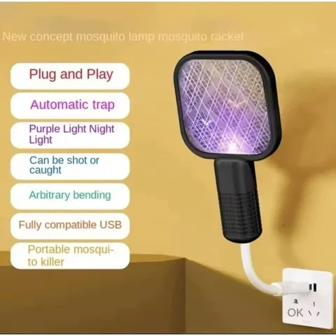 Портативна електрична пастка-знищувач комарів із УФ-світлом, USB