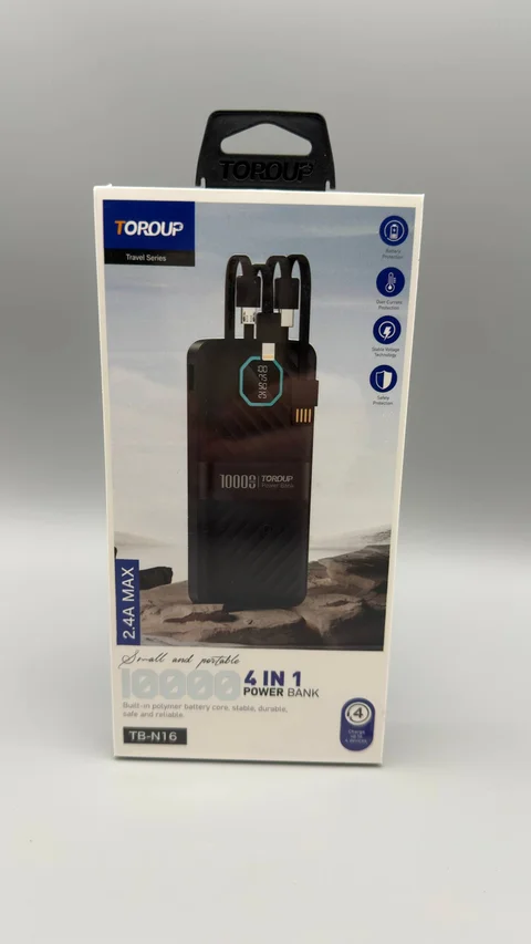 Повербанк TOROUP TB-N16 10000 мА·год 2,4 А, формат 4 в 1